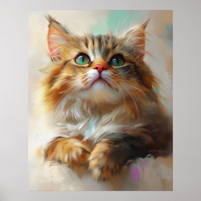 Little Wonder Kitten - Maine Coon Cat Poster (Framsidan)