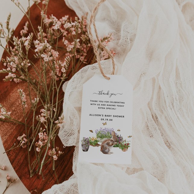 Little Wonders | Vår Garden Baby Shower Presentetikett (Skapare uppladdad)