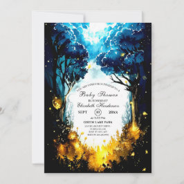 Little Woodland Forest Baby Shower Inbjudningar