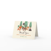 Little Woodland Friends Baby Shower Tack för ditt 