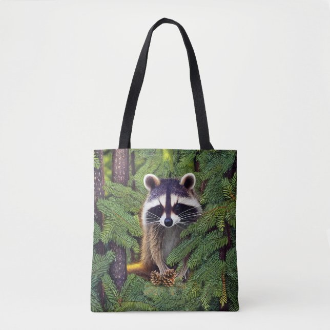 Little Woodland Wilderness Raccoon Tygkasse (Framsida)