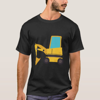 Little Worker Construction Orange Tractor T Shirt
