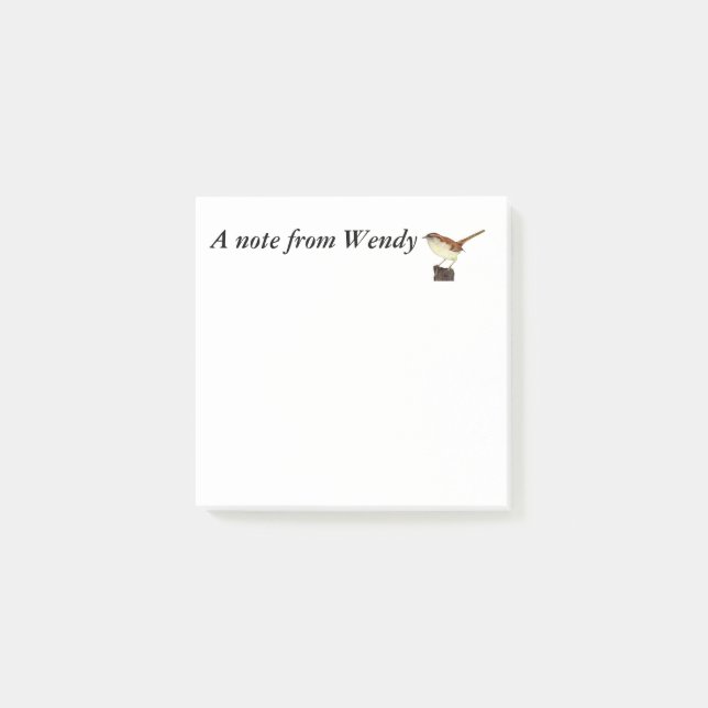 Little Wren Post-it Block (Framsida)