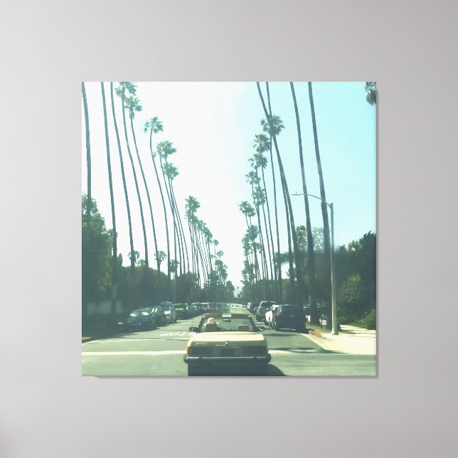 Little Yellow Car Canvastryck (Framsida)