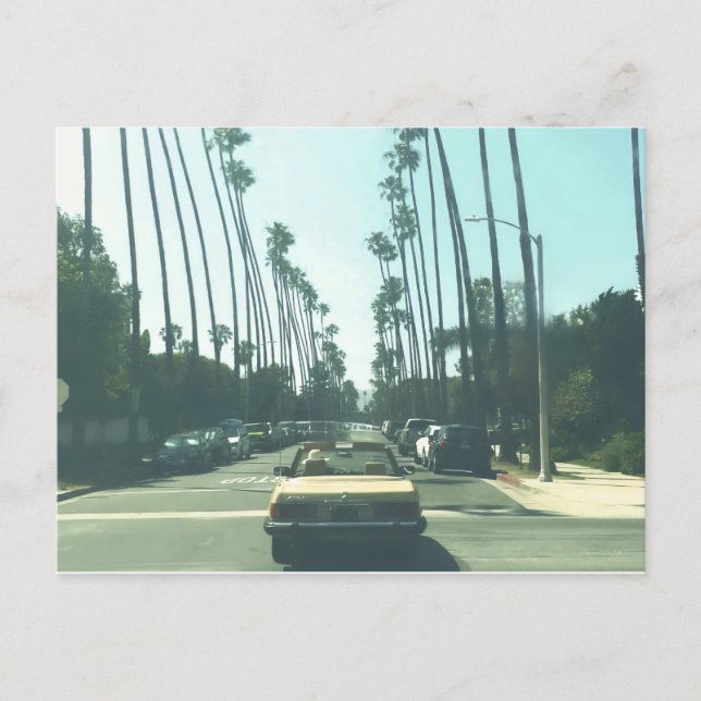 Little Yellow Car Helg Vykort (Framsida)