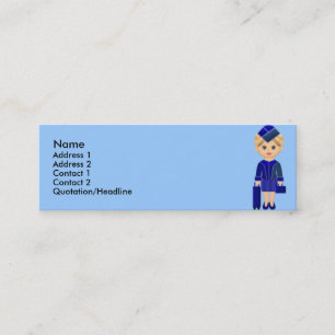 littleairhostess2, mini visitkort