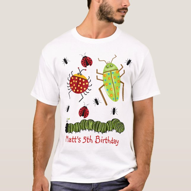 Littlebeane buggar den insektra nyckelpigamyran t shirt (Framsida)