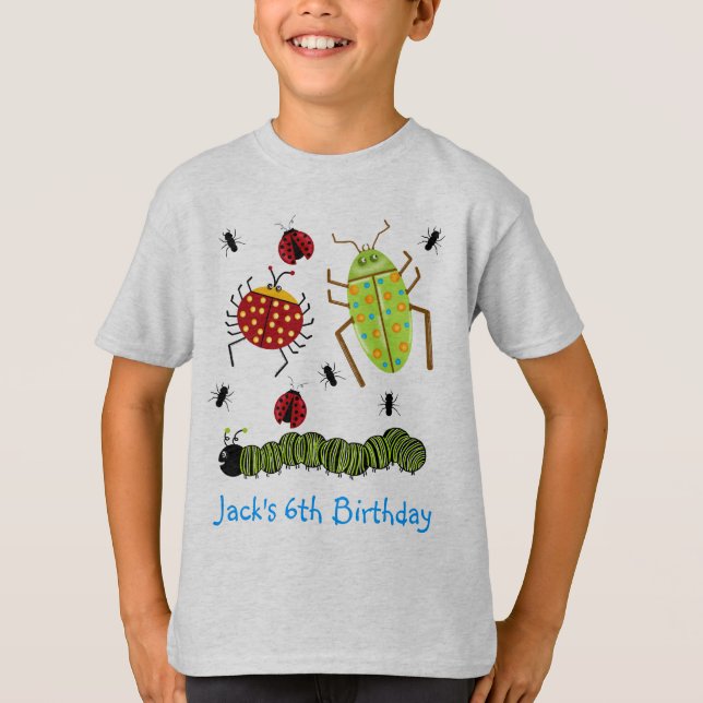 Littlebeane buggar den insektra nyckelpigamyran tee shirt (Framsida)