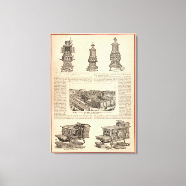 Littlefield Stove Manufacturing Company Canvastryck (Framsida)