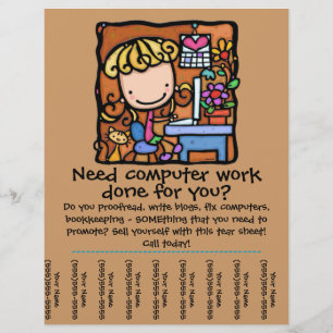 LittleGirlie-datorgrav lakan Reklamblad