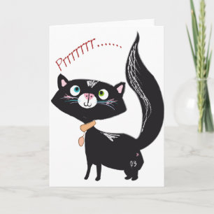 LittlePixyBoots - *Blacky* Kattunge Helgkort