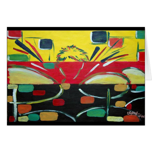 LittlePixyBoots - Tims trummar Hälsningskort (Framsidan Horizontal)