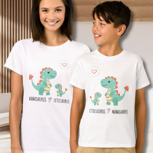 Littlesaurus kärlek Mamasaurus Family Matching Tee