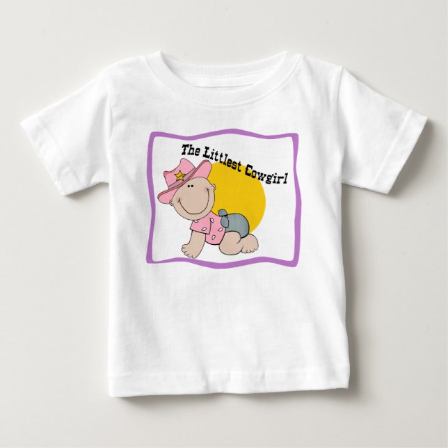 Littlest Cowgirl Infant Långärmad T-Shirt (Framsida)