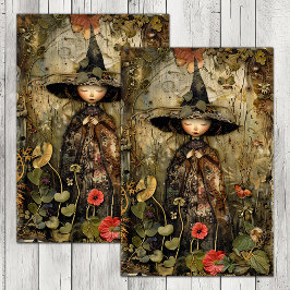 LITTLEST FOREST WITCH DECOUPAGE TISSUE PAPER