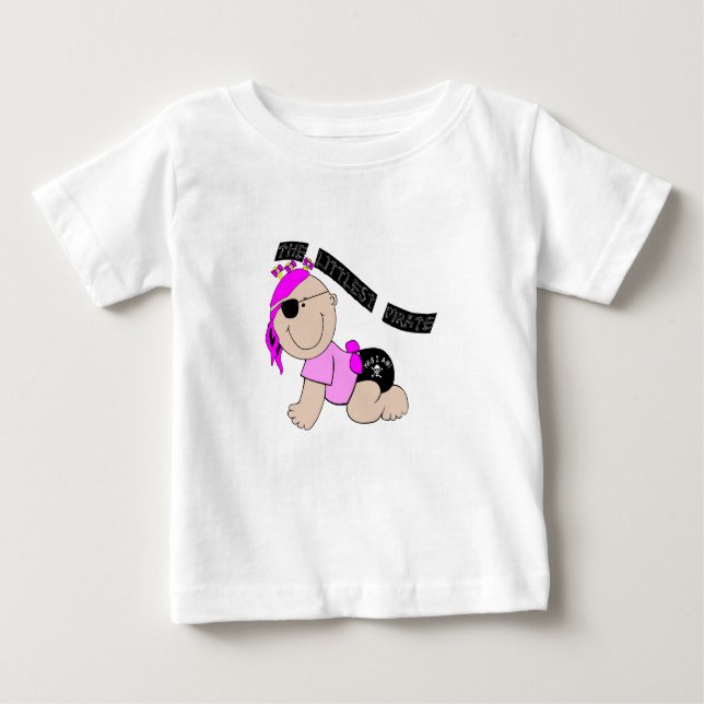 Littlest Pirat (Girl) Infant T-Shirt (Framsida)