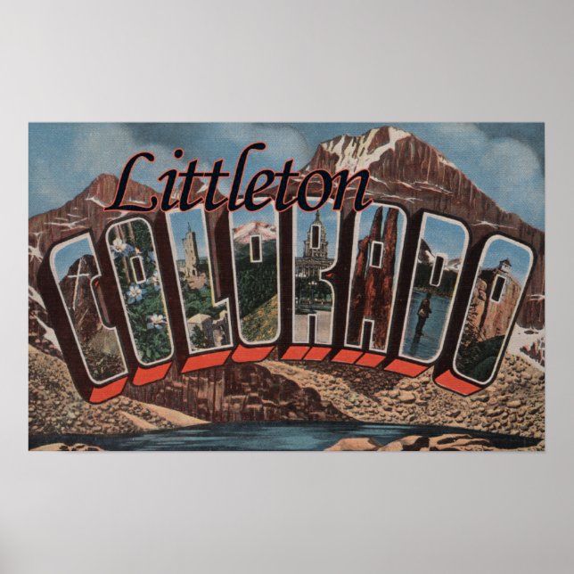 Littleton, Colorado - Large Brev Scenes Poster (Framsidan)