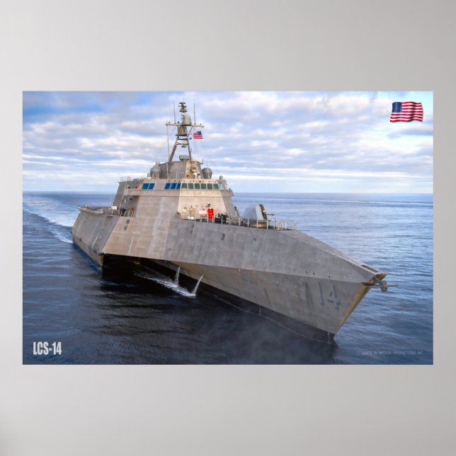 LITTORAL COMBAT FRAKT - LCS-14 POSTER (Framsidan)