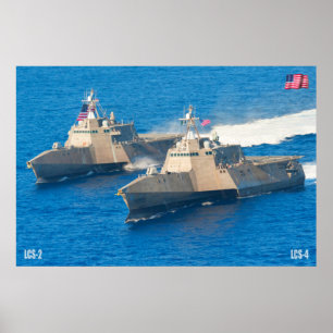 LITTORAL COMBAT FRAKT - LCS-4 POSTER