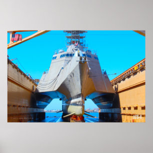 LITTORAL COMBAT FRAKT - LCS-8 POSTER