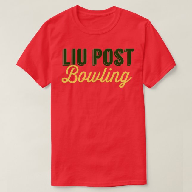 LIU Post Bowling T T Shirt (Design framsida)