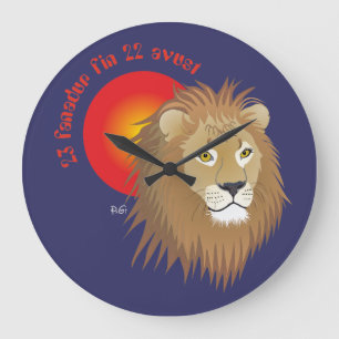 Liun 23 fanadur fin 22 avust Uhr Stor Klocka