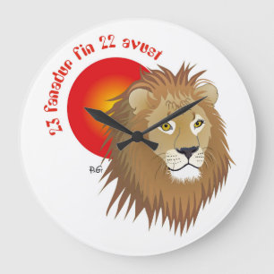 Liun 23 fanadur fin 22 avust Uhr Stor Klocka