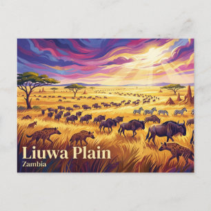 Liuwa Plain Nationalpark Zambia Vykort