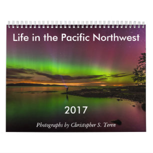 Liv 2017 i den Stillahavs- Northwest väggkalender Kalender