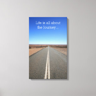 Liv är all om den Motivational kanfasen för resa Canvastryck