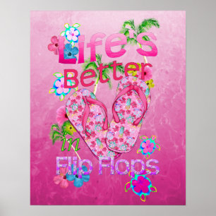 Liv är bättre i flinflip flops poster