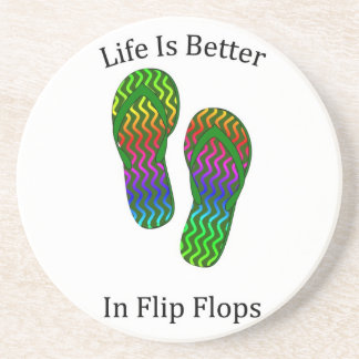 Liv är bättre i flinflip flops underlägg sandsten