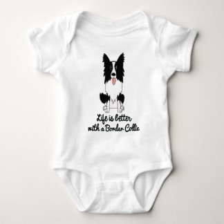 Liv är bättre med en gränscollie tee shirt