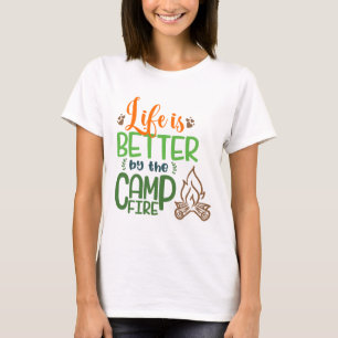 Liv är bättre på Campfiret-Skjortan T Shirt