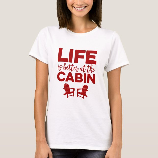 Liv är bättre på kabinen t shirt (Framsida)