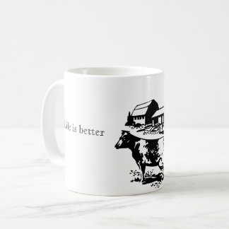 Liv är bättre på lantgårdkaffemuggen kaffemugg