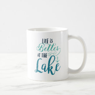 Liv är bättre på sjön kaffemugg