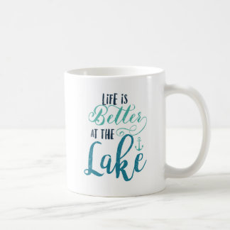 Liv är bättre på sjön kaffemugg