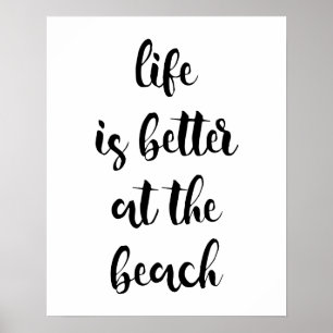 Liv är bättre på strandaffischen poster
