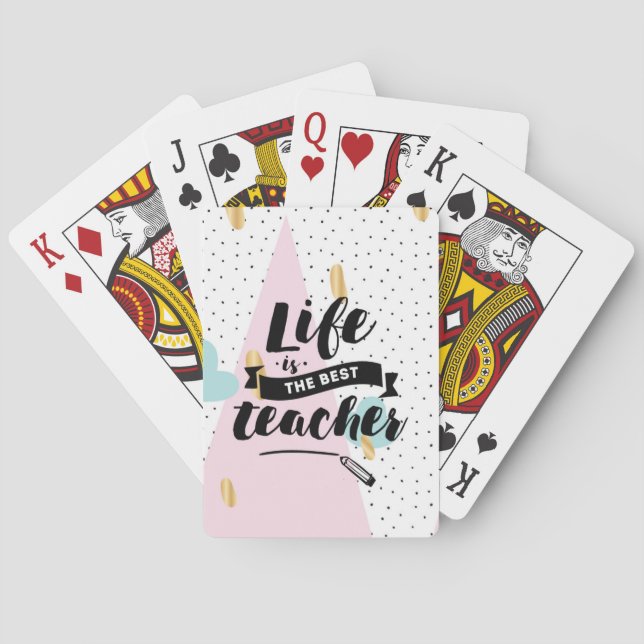 Liv är den bäst lärare casinokort (Baksidan)