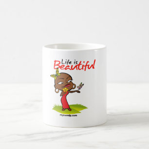 Liv är den härliga muggen kaffemugg