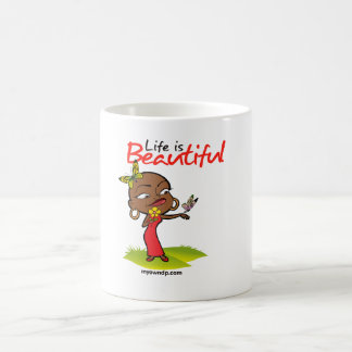 Liv är den härliga muggen kaffemugg