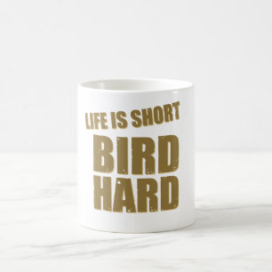 Liv är den kort fågeln hårt kaffemugg