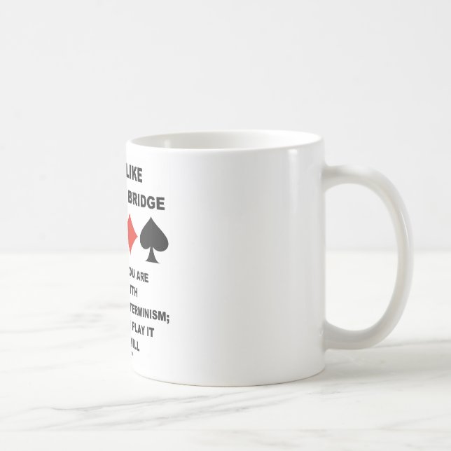 Liv är den lika leken av överbryggar kaffemugg (Höger)