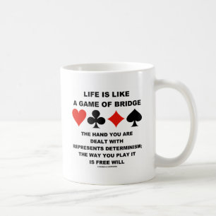 Liv är den lika leken av överbryggar kaffemugg