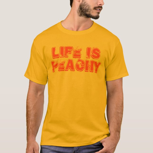 Liv är den Peachy skjortan Tee Shirt (Framsida)