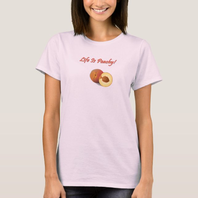 Liv är den Peachy T-tröja T Shirt (Framsida)