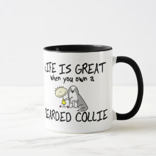 Liv är den utmärkt skäggiga Colliemuggen Mugg