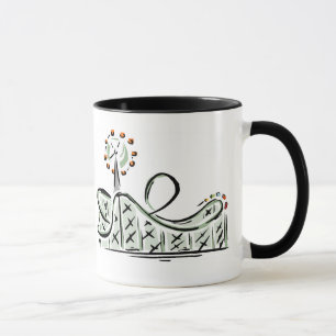Liv är en berg- och dalbana. Tyck om ritten! Mugg