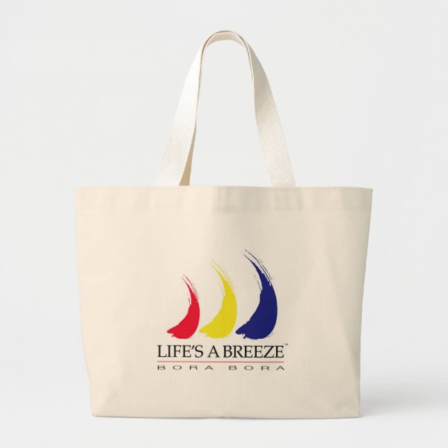 Liv är en Breeze™_Paint-The-Wind_Bora Bora hänger Jumbo Tygkasse (Framsidan)